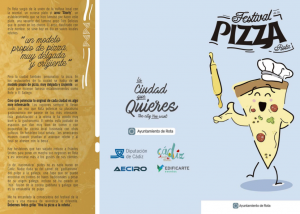 II Festival de la Pizza Rota, Del 04 al 07 de Abril 2019