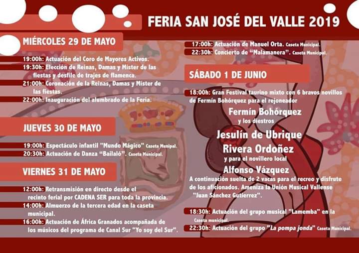 Feria de San José Del Valle 2019 Cádiz niños adondevoyconmifamilia a dónde voy con mi familia 