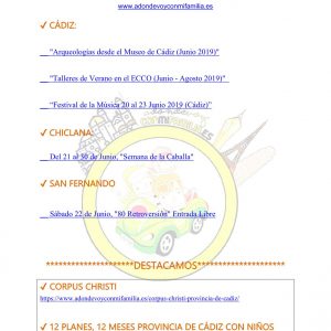 031 Agenda semanal familiar 21 al 27 Junio 2019