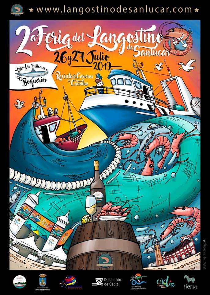 II Feria del Langostino de Sanlucar Del 26 al 27 de Julio de 2019 Cadiz Niños Adondevoyconmifamilia