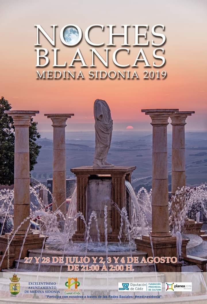 Noches Blancas 2019 (Medina Sidonia) Del 27 al 28 de Julio de 2019 y del 02 al 04 de Agosto de 2019 adondevoyconmifamiilia cadiz niños