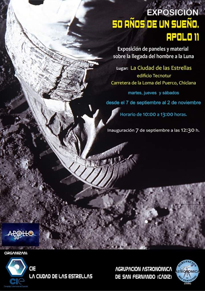 Exposición de un sueño apolo 11 Del 07 de Septiembre al 02 de Noviembre (Chiclana))