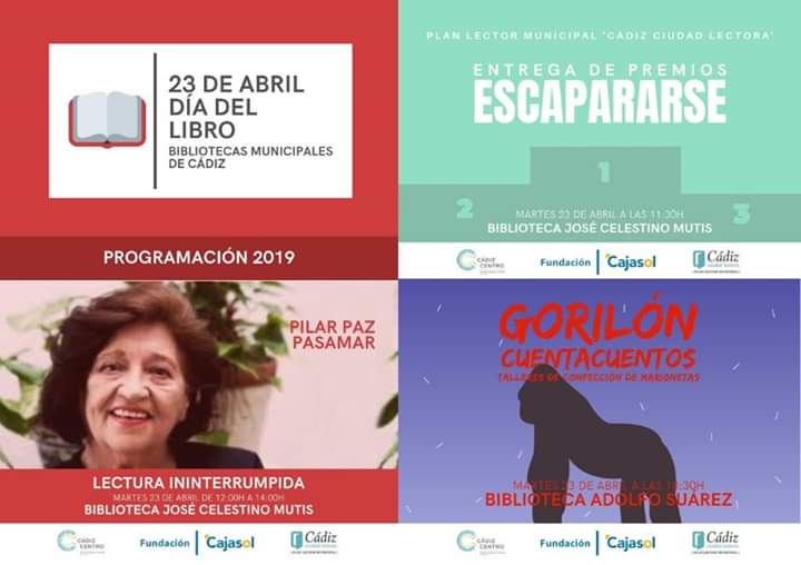 ACTIVIDADES BIBLIOTECAS PROVINCIAL Y MUNICIPALES 2019/ 2020 (CÁDIZ)