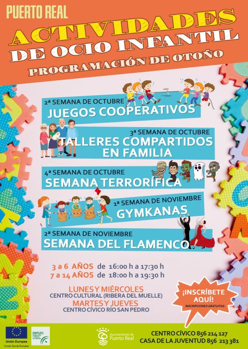 ACTIVIDADES OCIO INFANTIL EN OTOÑO Familia con Niños (PUERTO REAL)