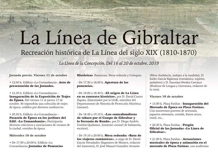 ECREACIÓN HISTÓRICA "LA LINEA DE GIBRALTAR" Familia con Niños (LA LÍNEA) Del 16 al 20 de Octubre de 2019