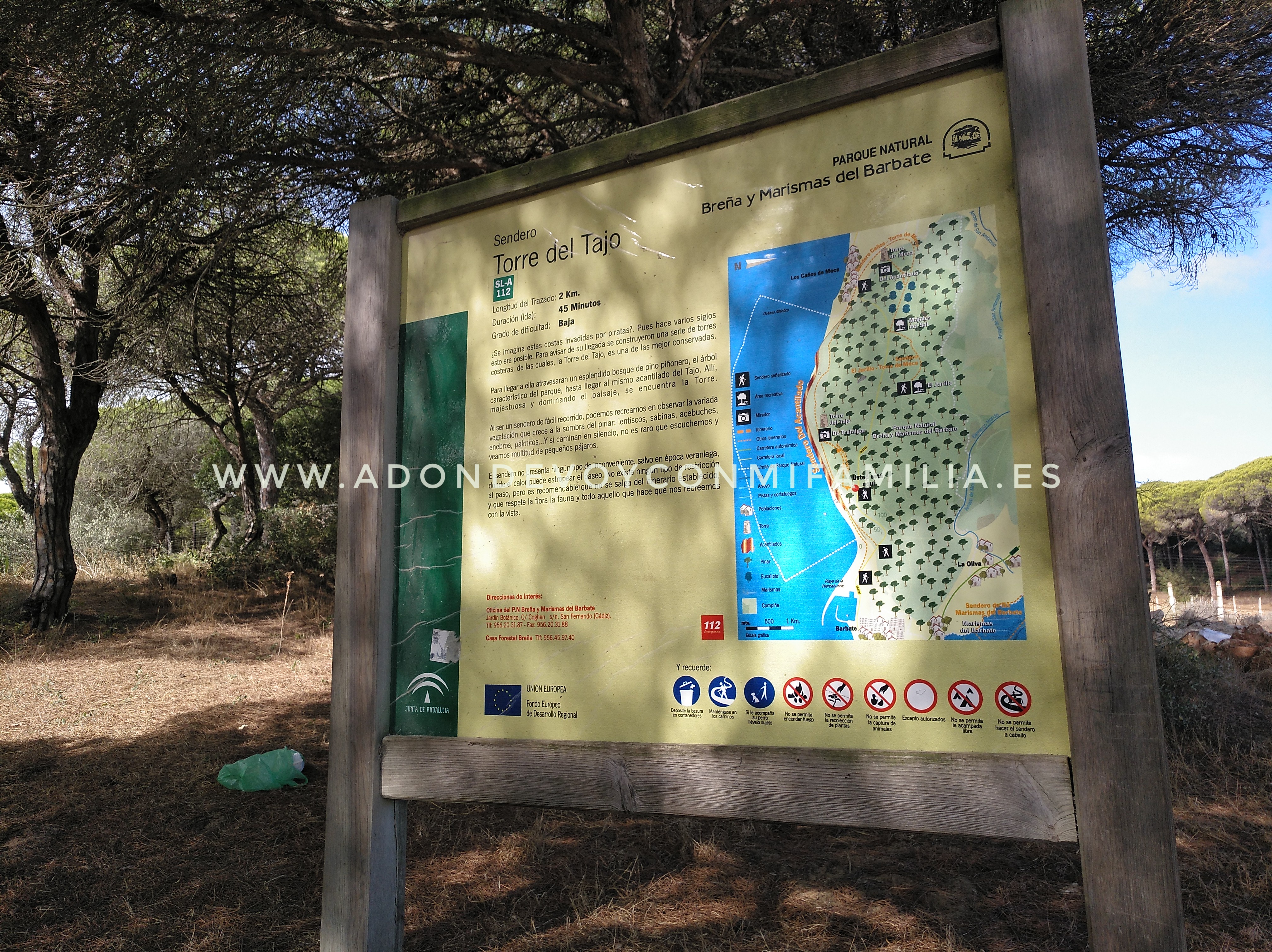 SENDERO TORRE DEL TAJO | Parque Natural de Las Breñas y Marismas de Barbate