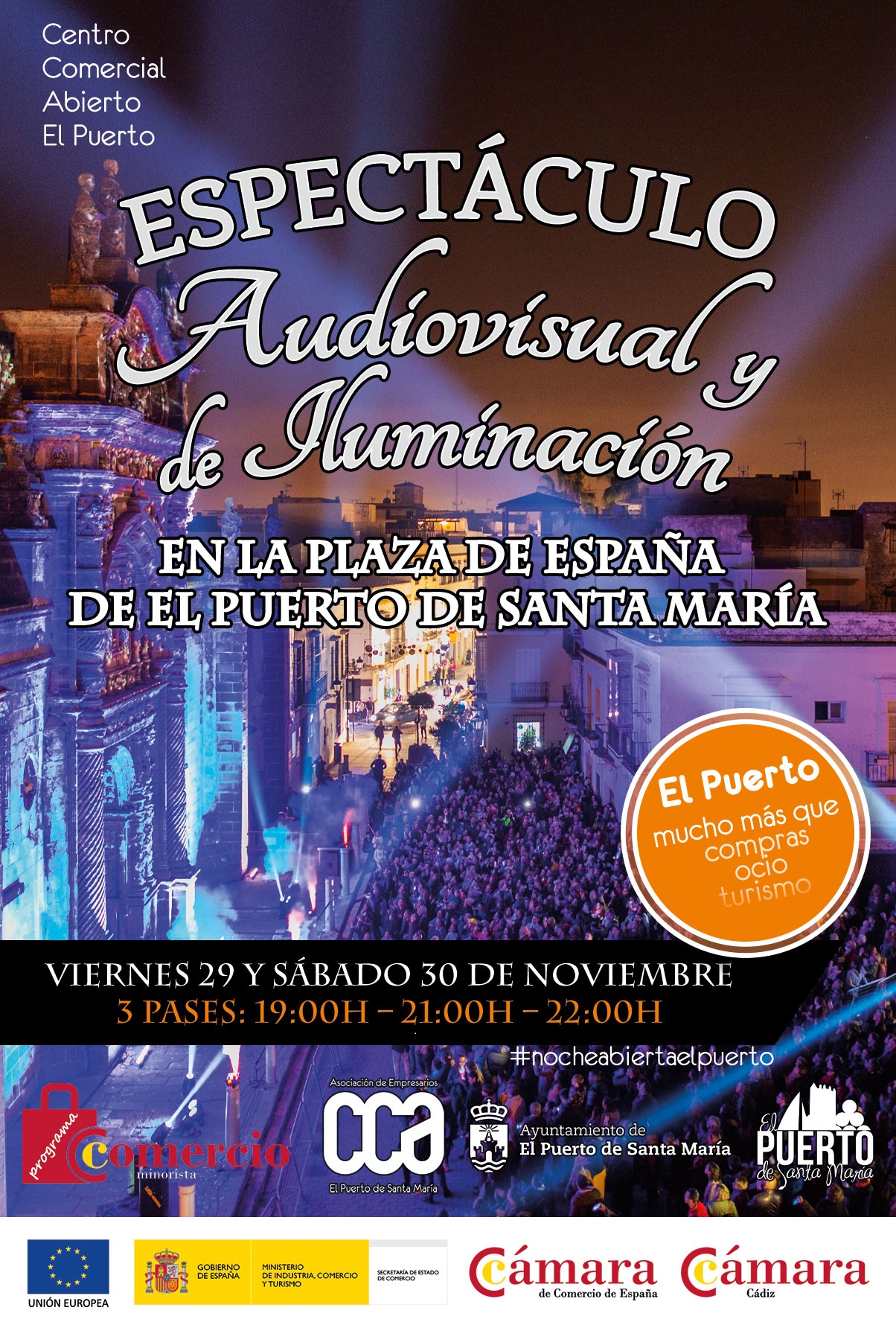 ESPECTÁCULO " AUDIOVISUAL Y DE ILUMINACIÓN" Familia con Niños (EL PUERTO DE SANTA MARÍA)