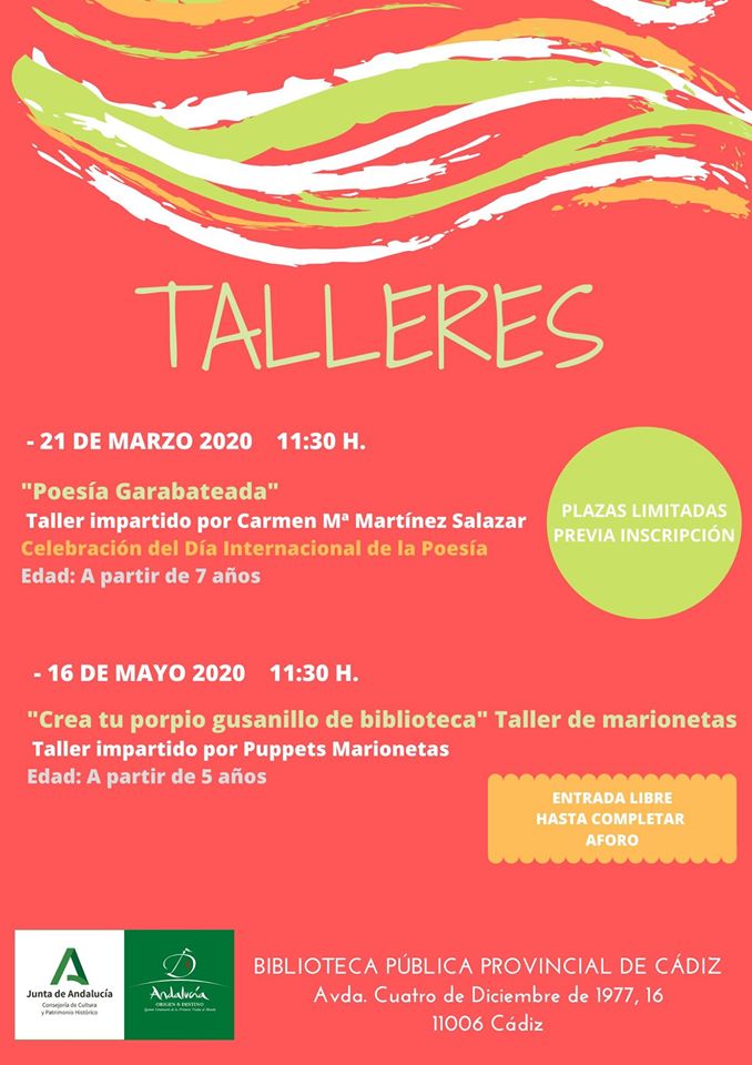 SÁBADOS DE CUENTOS Y TALLERES Biblioteca Pública Provincial de Cádiz