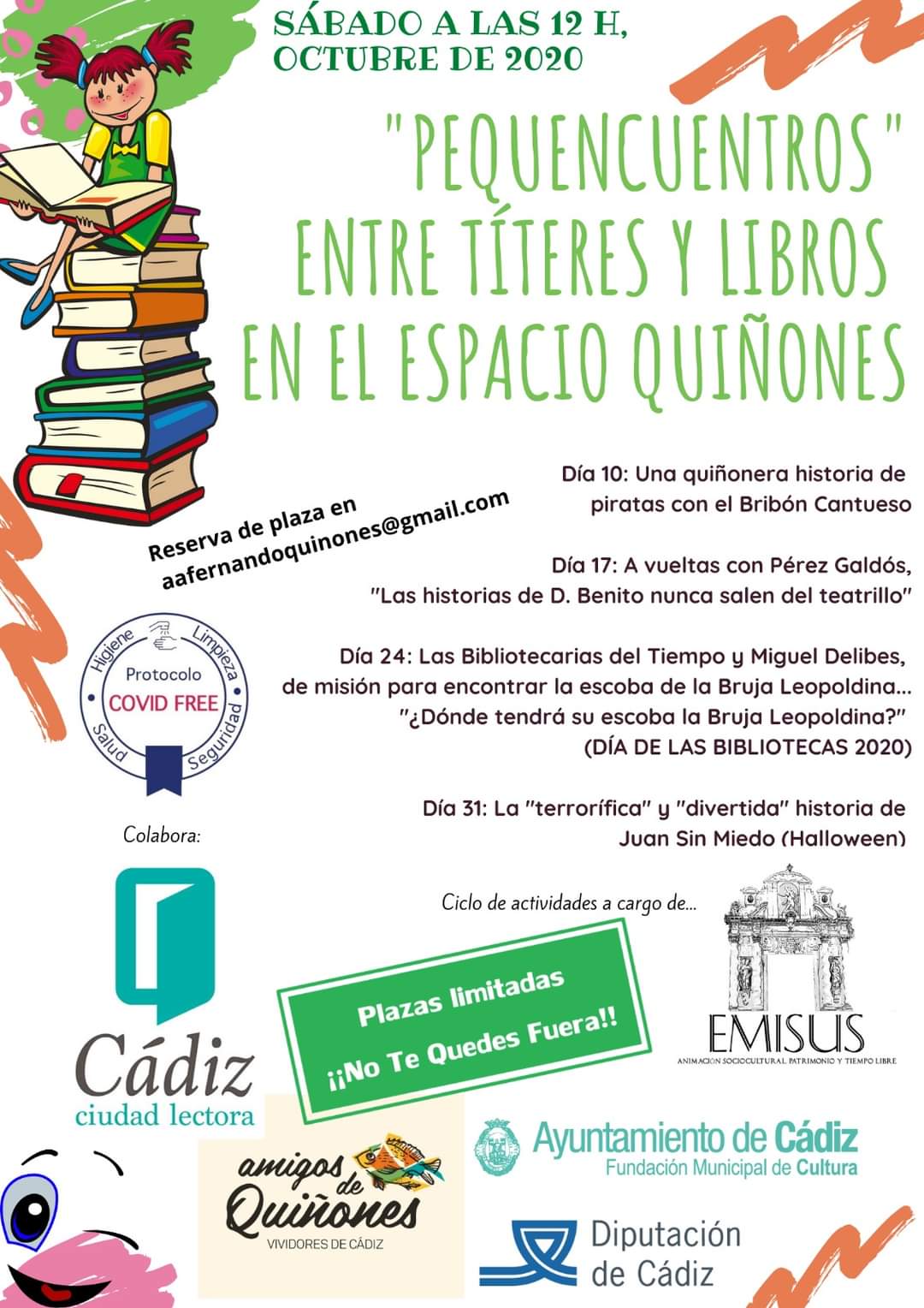 pequencuentros en el esapacio Quiñones Cádiz Octubre 2020