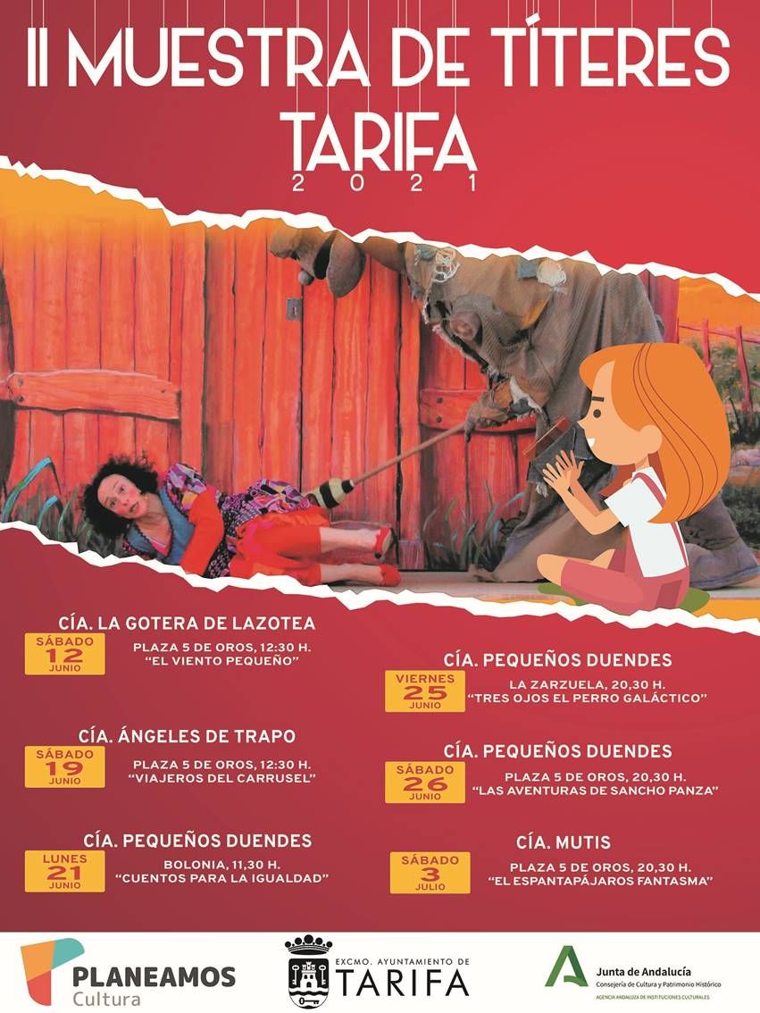 muestra titeres tarifa junio 2021