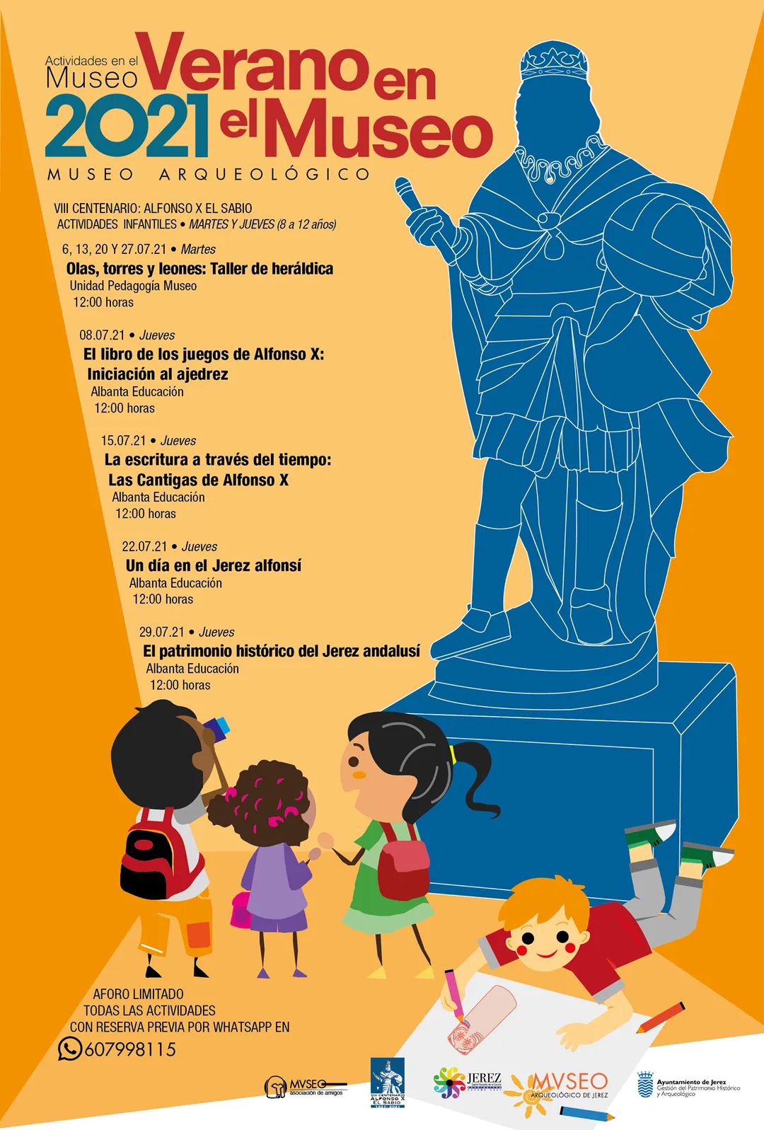 museo arqueologico jerez verano 2021 cartel infantil