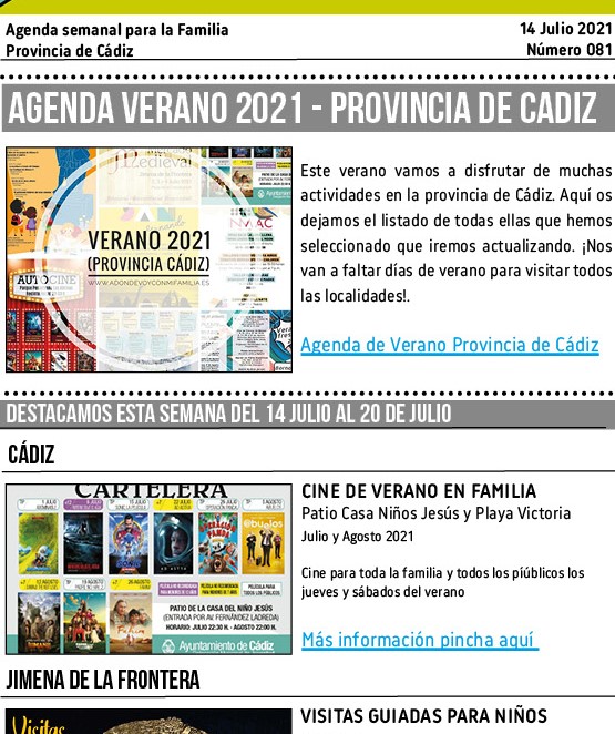 081 210714 Agenda Familiar 14 julio 2021 Adondevoyconmifamilia portada