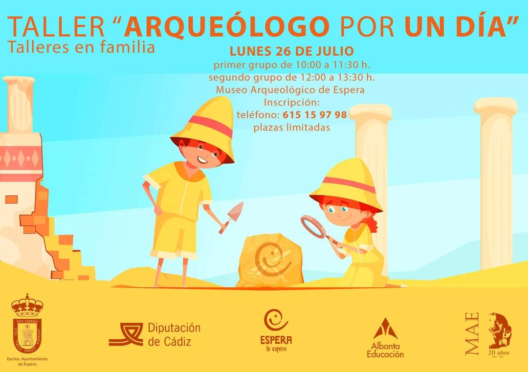 taller arqueologia niños espera verano 2021