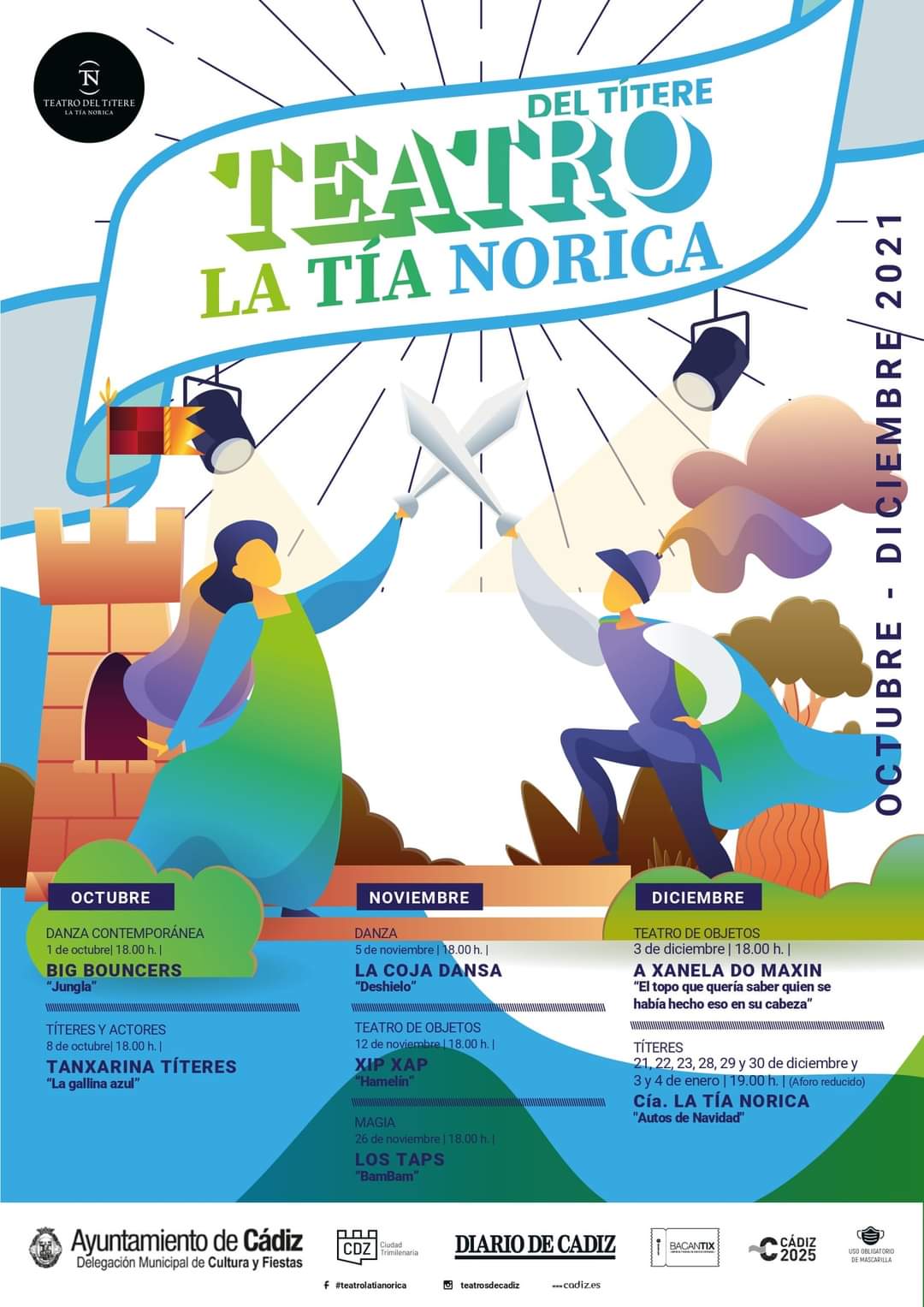 programacion teatro tia norica octubre diciembre 2021