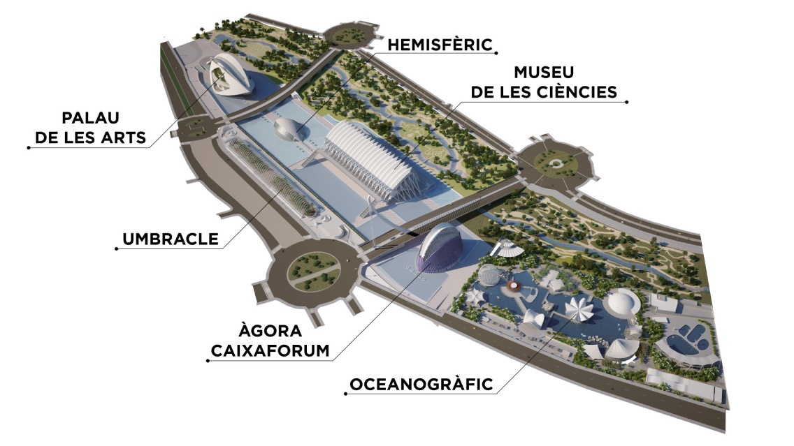 plano ciudad de las ciencia valencia