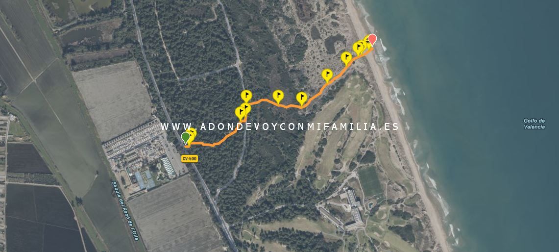 sendero playa devesa verano 2025 adondevoyconmifamilia wikiloc