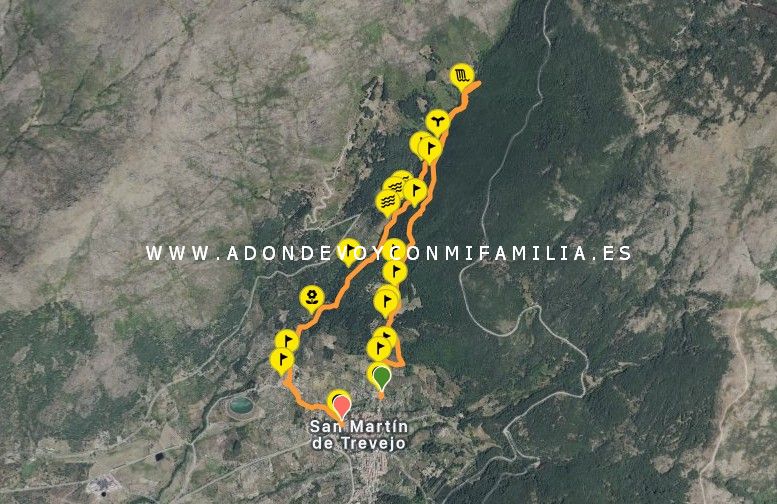 mapa sendero castañar ojestos san martín trevejo adondevoyconmifamilia wikiloc 01